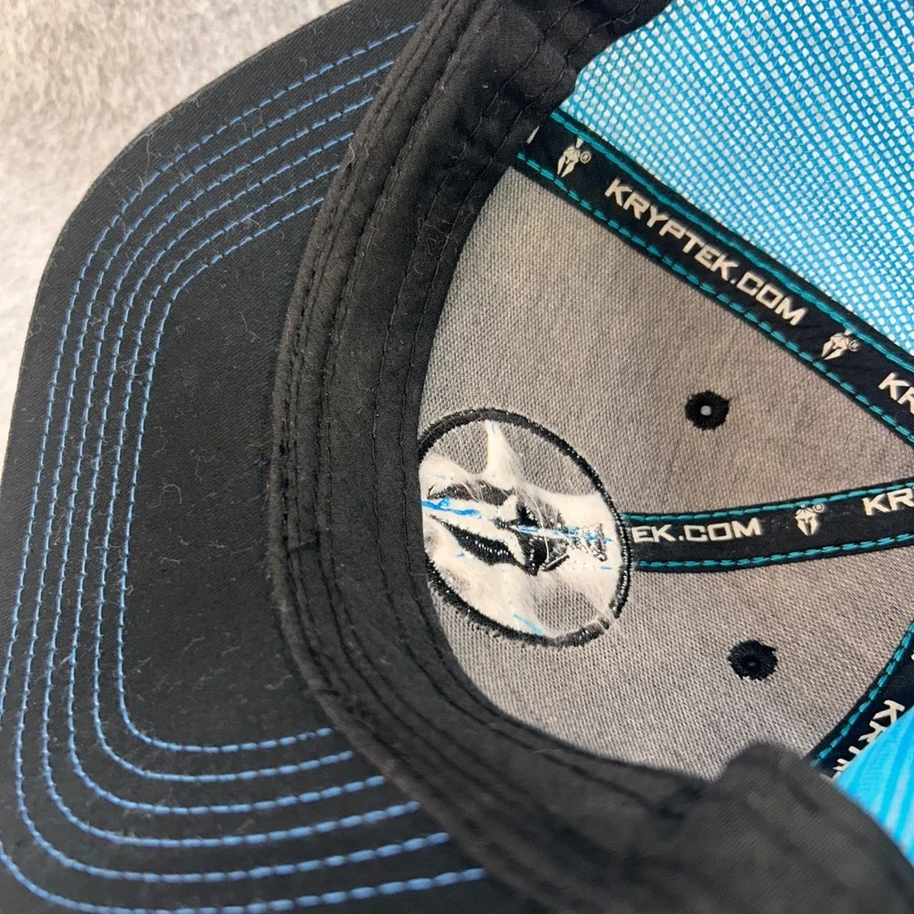 Spartan Helmet Youth Black Kryptek Trucker Hat Mesh Snapback Blue Youth OS